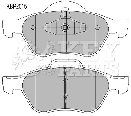 KEY PARTS Комплект тормозных колодок, дисковый тормоз KBP2015